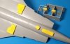 Omask 74840 J35 Draken wheel bay plugs (for Hasegawa) 1/48